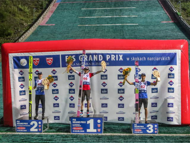 Kamil Stoch, Dawid Kubacki i Piotr Żyła